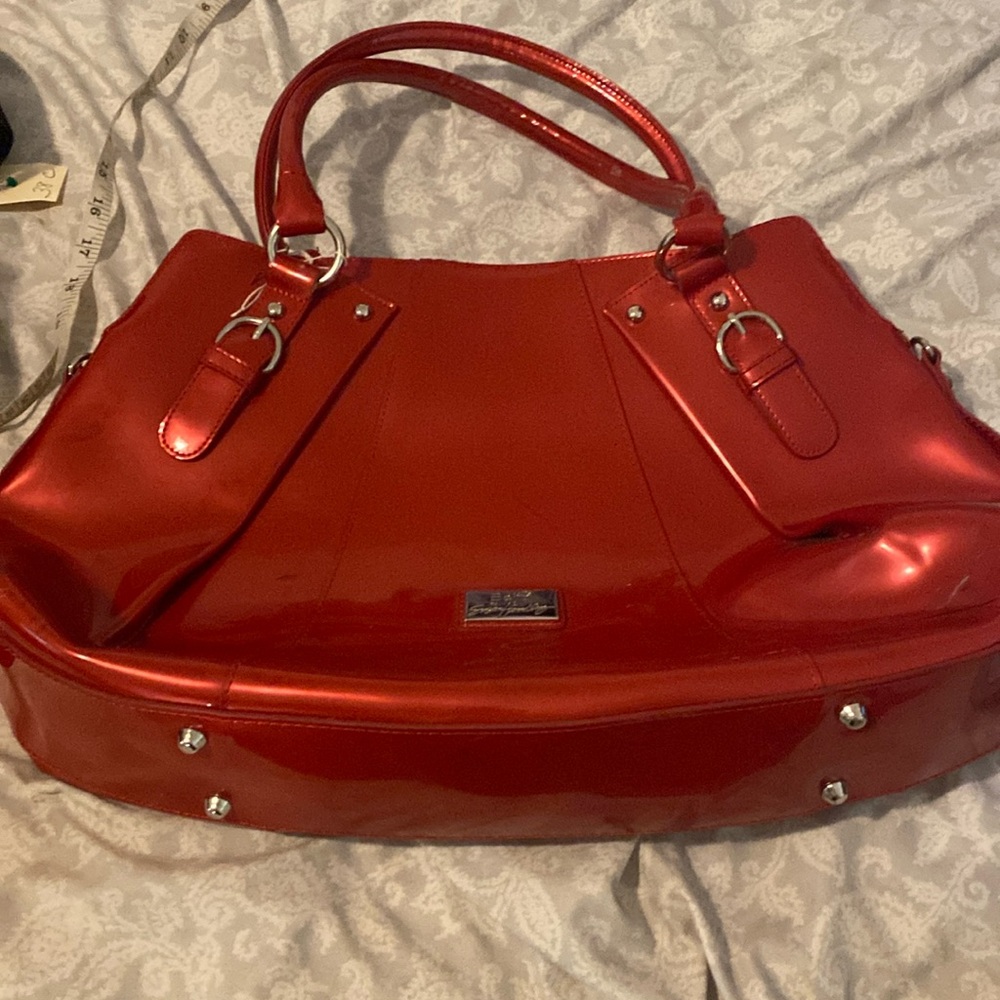 BEIJO Bag Susan Handley XL Tote Shoulder Crossbody Red Limited Edition